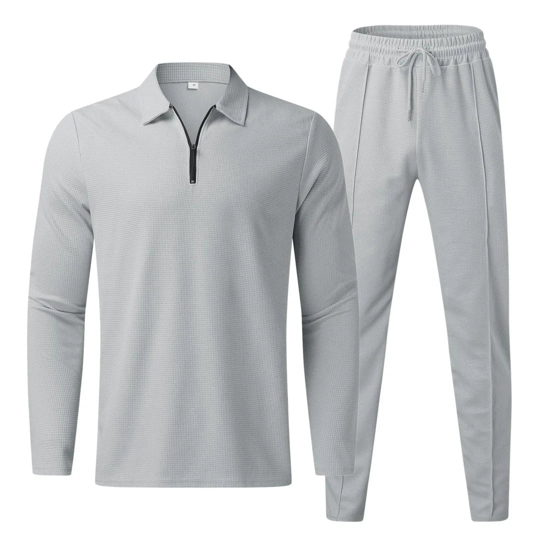 Chándal elegante para hombre con mangas largas y cremallera