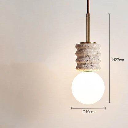 Elegantna LED visilica s modernom kamenom završnom obradom