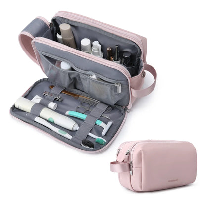 Beauty case idrorepellente con scomparti multipli e cerniere – Pratico per i viaggi