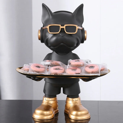 Statuetta chic a forma di cane - Decorazione giocosa ed elegante