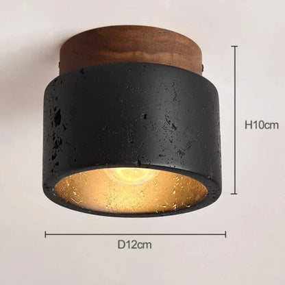 LED stropné svietidlo s travertínovým dizajnom