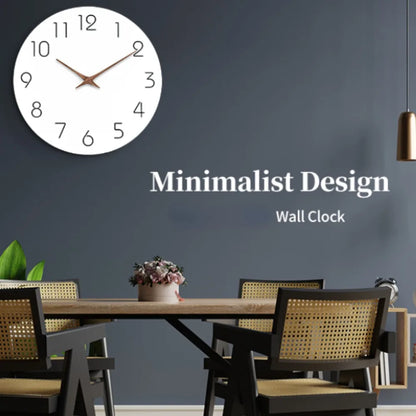Modern Minimalist Wall Clock - Silent Non-Ticking Design - Perfect Decoration