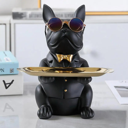 Statuetta chic a forma di cane - Decorazione giocosa ed elegante