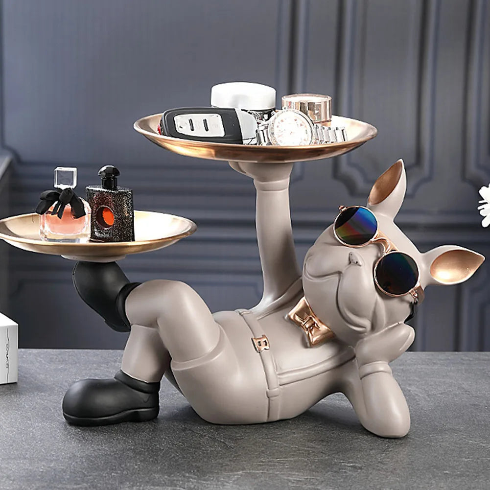 Statuetta chic a forma di cane - Decorazione giocosa ed elegante