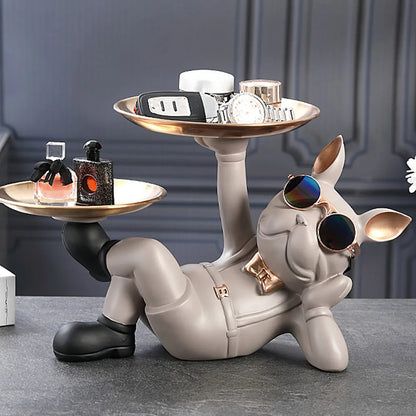 Statuetta chic a forma di cane - Decorazione giocosa ed elegante