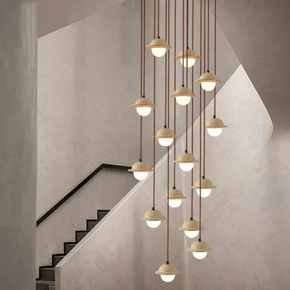 Travertine Pendant Lamp - Modern & Natural Design