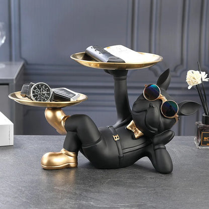 Statuetta chic a forma di cane - Decorazione giocosa ed elegante