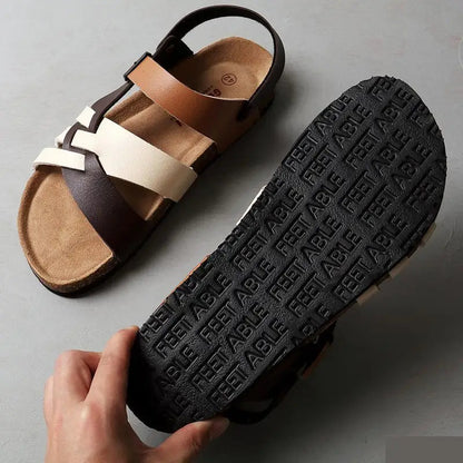 Leather sandals for women - Victor