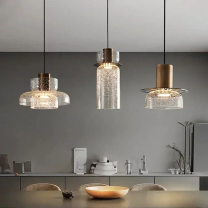Retro LED Pendant Light Broken Glass - Luxurious & Stylish