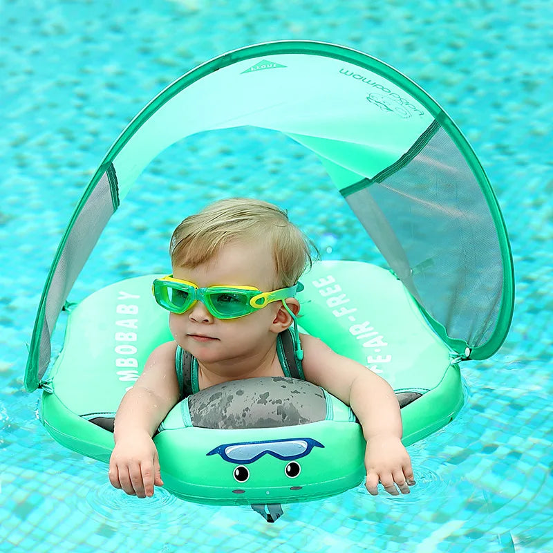 Splash – Flotador para bebés y niños pequeños con parasol