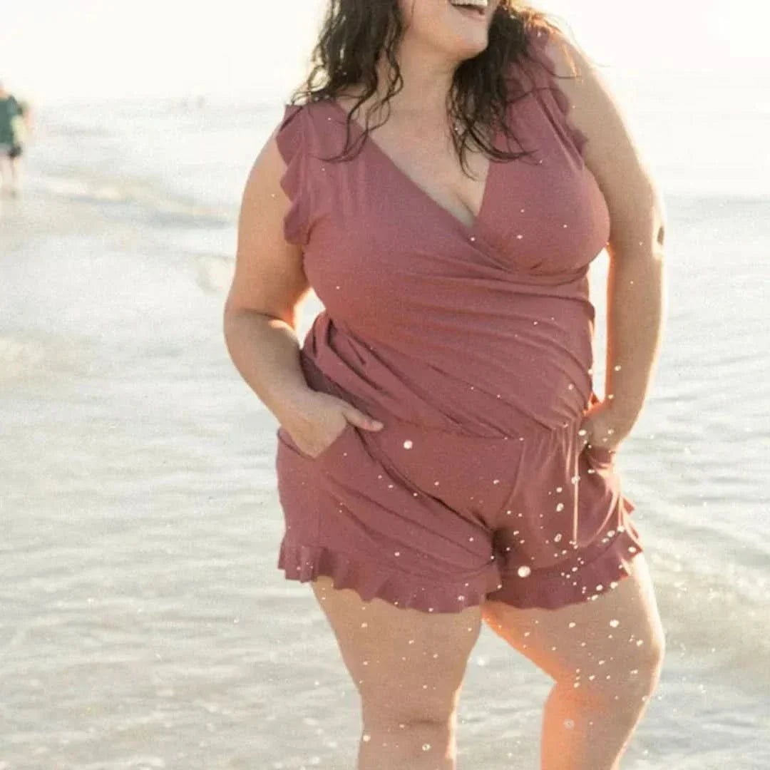 Swim Shorts with Integrated Bra