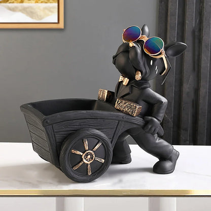 Statuetta chic a forma di cane - Decorazione giocosa ed elegante