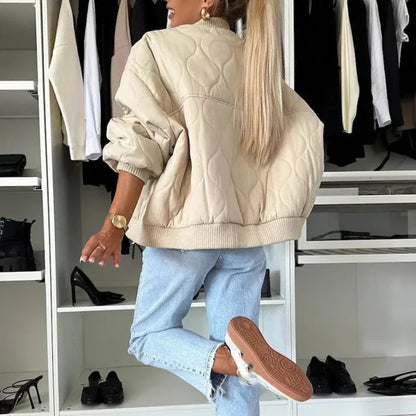 Elin - Trendy Padded Bomber Jacket
