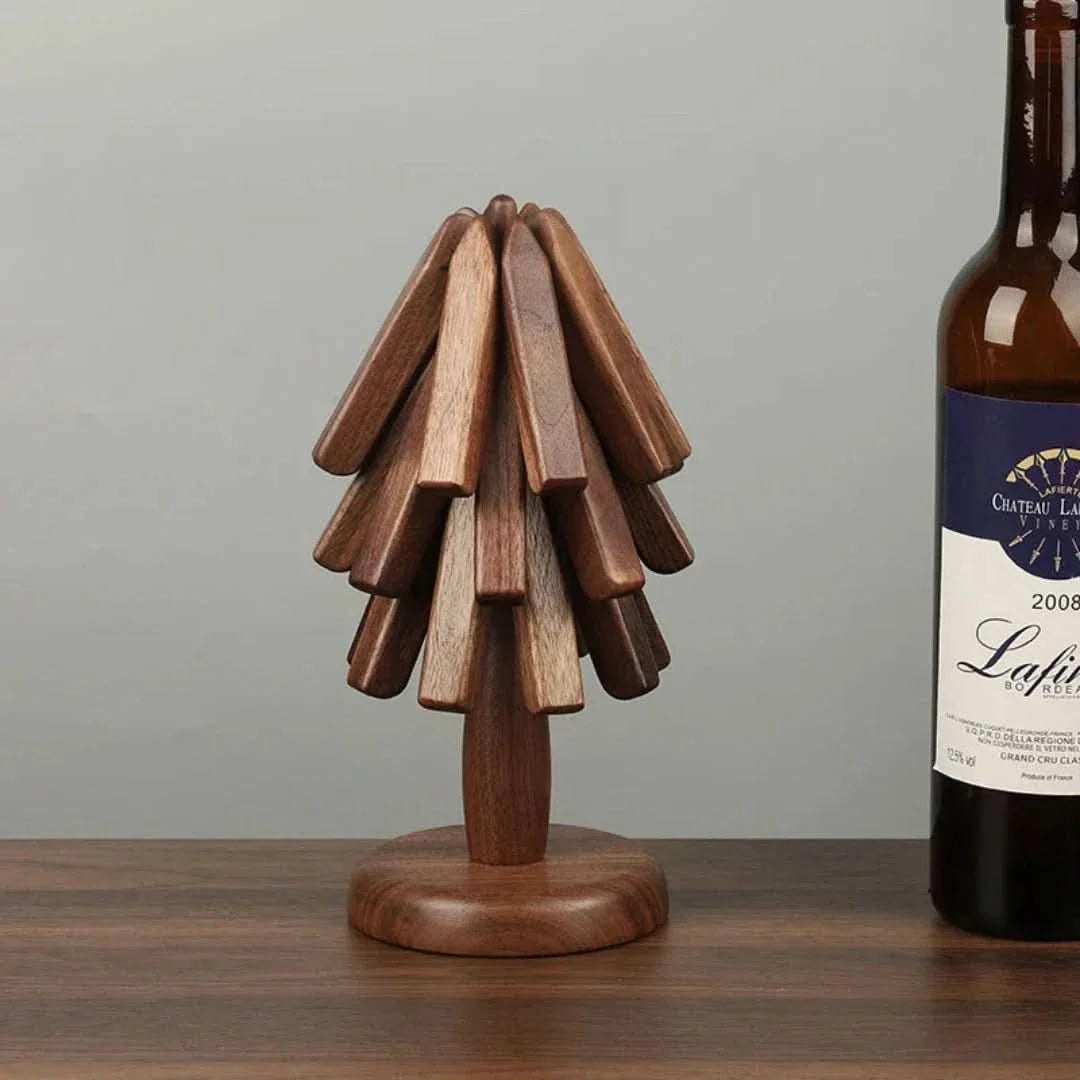 Walnut Wooden Placemat Set