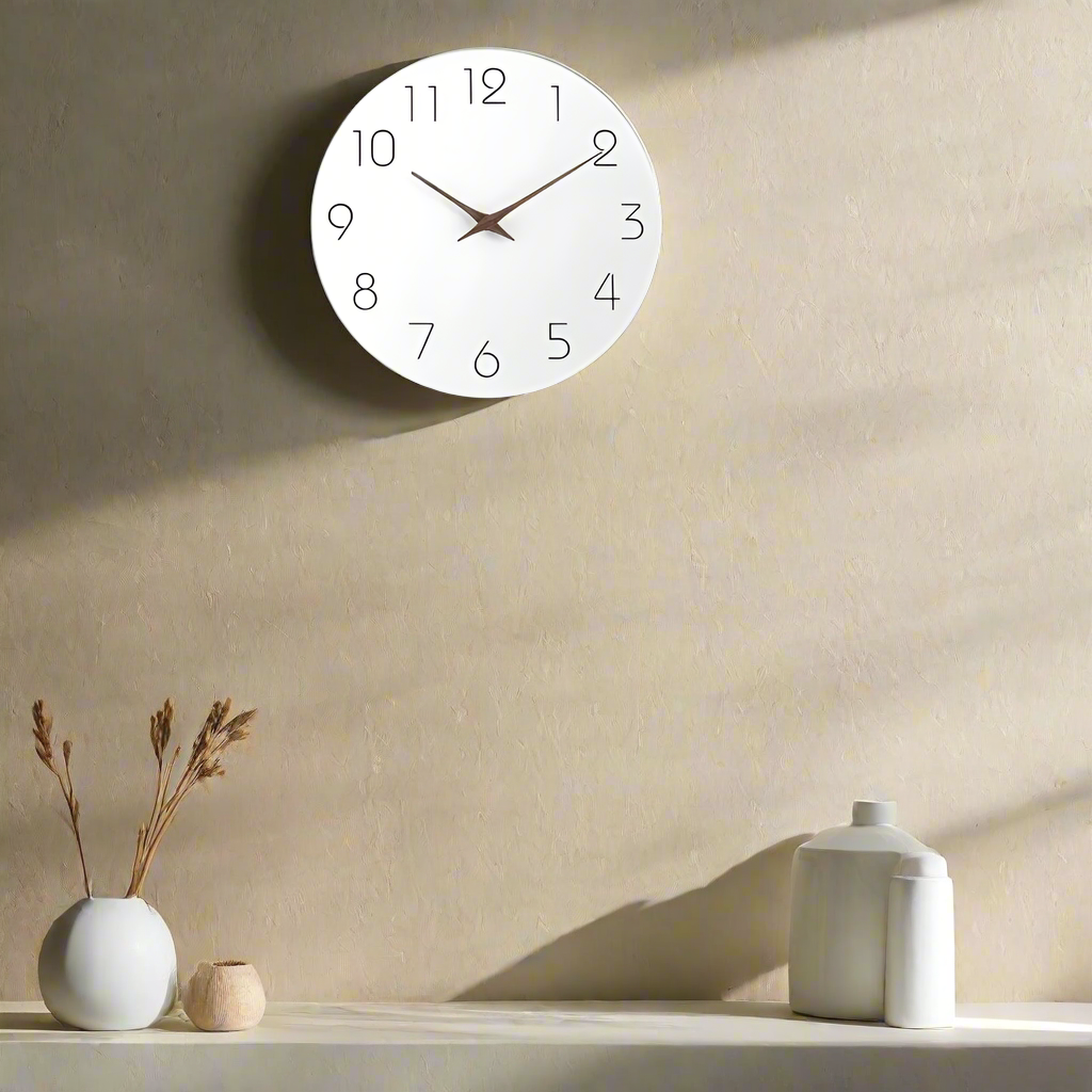 Modern Minimalist Wall Clock - Silent Non-Ticking Design - Perfect Decoration
