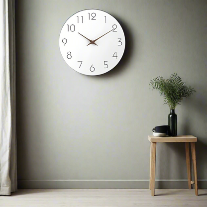 Modern Minimalist Wall Clock - Silent Non-Ticking Design - Perfect Decoration