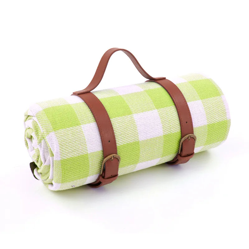 Coperta da picnic impermeabile con motivo a quadri e comoda imbottitura in schiuma