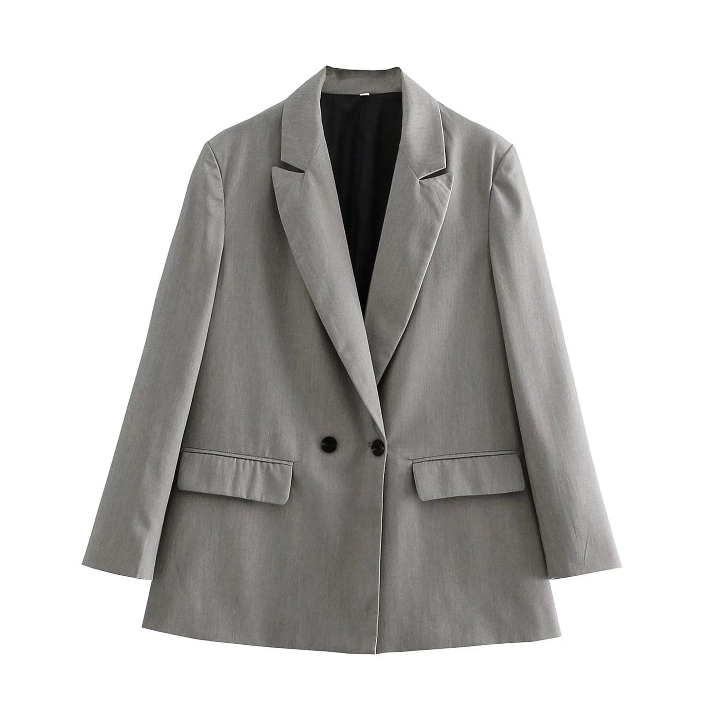 PowerChic – Elegant Double-Breasted Blazer for Women