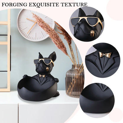 Statuetta chic a forma di cane - Decorazione giocosa ed elegante