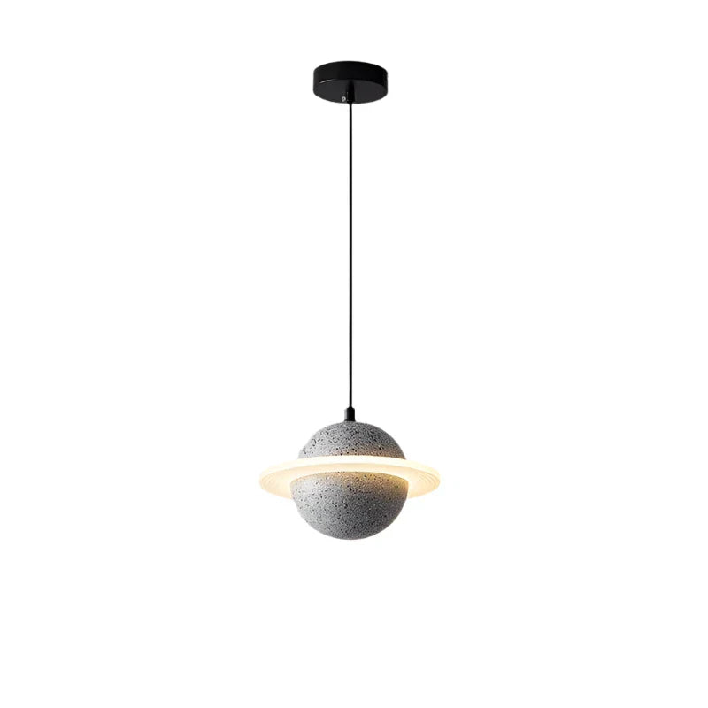 LED csillár csillag formában, travertin kivitelben – Modern, indusztriális függőlámpa