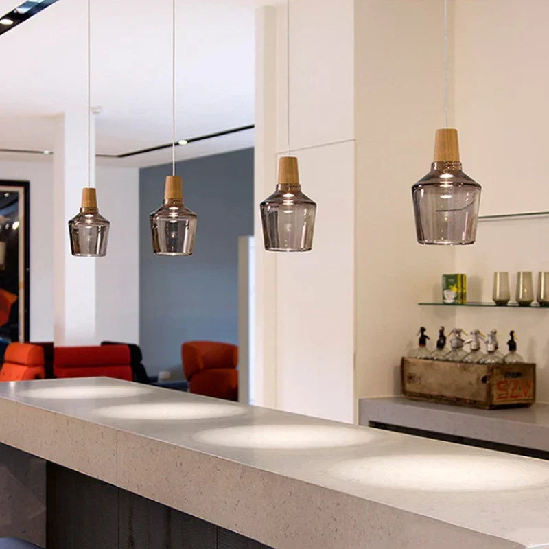Nordic Glass Chandelier – Modern & Elegant