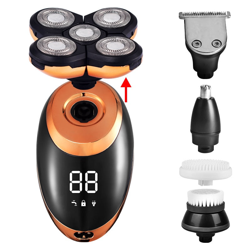 Waterproof Cordless Multi-Functional Trimmer Shaver for Men