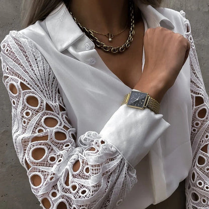 Blusa casual elegante da donna, top chic per tutti i giorni