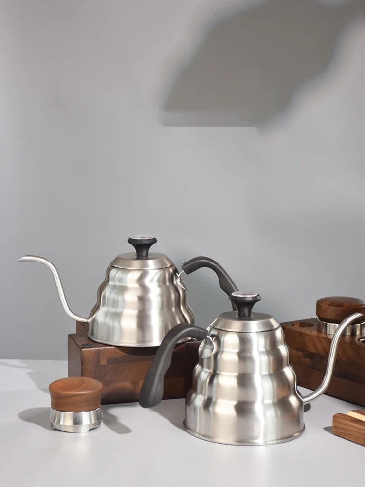 Stainless Steel Gooseneck Kettle - Thermometer - Perfect Temperature Control