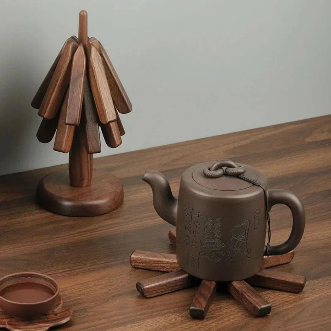 Walnut Wooden Placemat Set