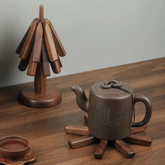 Walnut Wooden Placemat Set