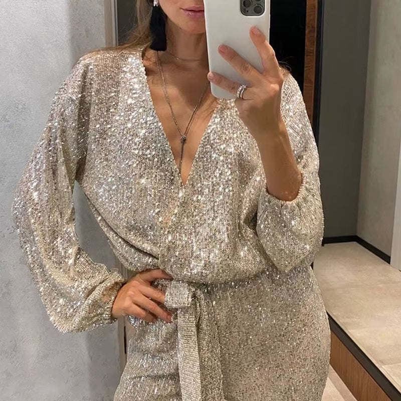Jonna - Sparkling jumpsuit with elegant flair