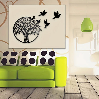 Nature's Harmony Wall Decoration – Tree and Birds