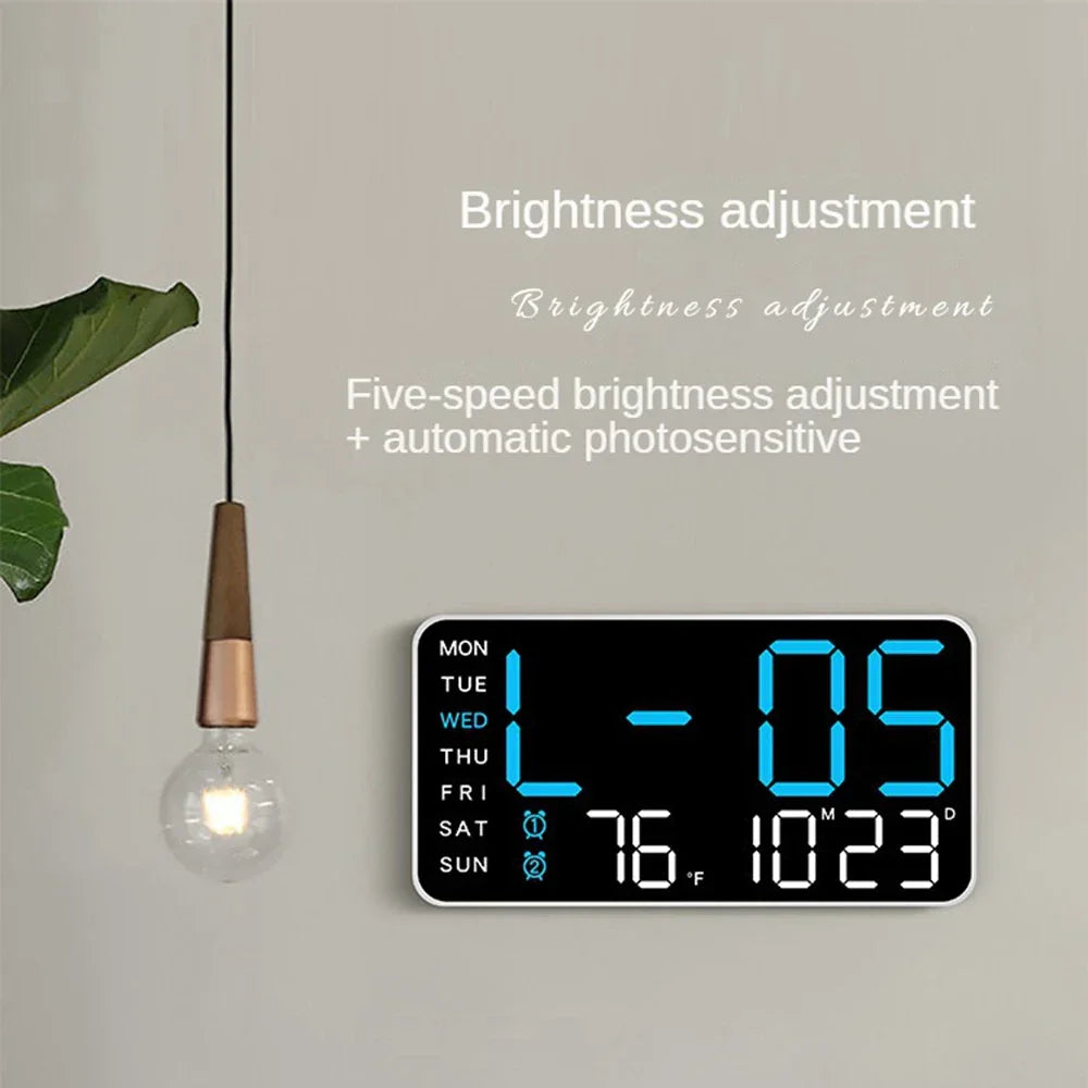 Réveil LED pour une meilleure productivité - Calendrier et activation vocale - Organisation intelligente