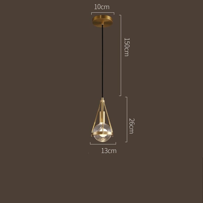 Rowan Nordic Gold Pendant Light – Elegant Copper Lighting