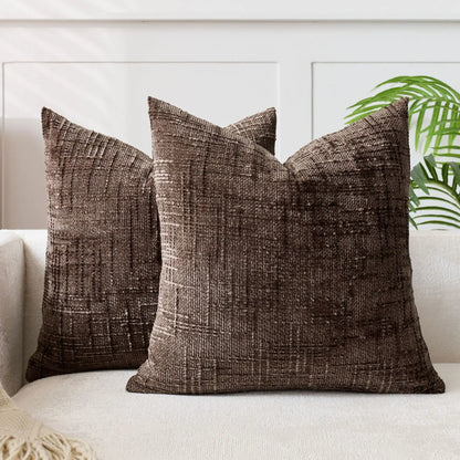 Fodera per cuscino in ciniglia con texture effetto bambù, per un ambiente lussuoso e accogliente