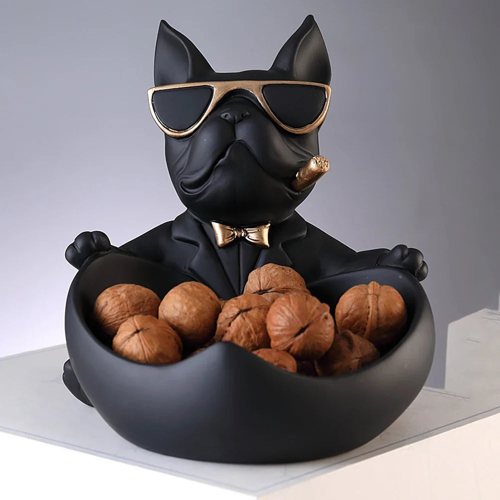 Statuetta chic a forma di cane - Decorazione giocosa ed elegante