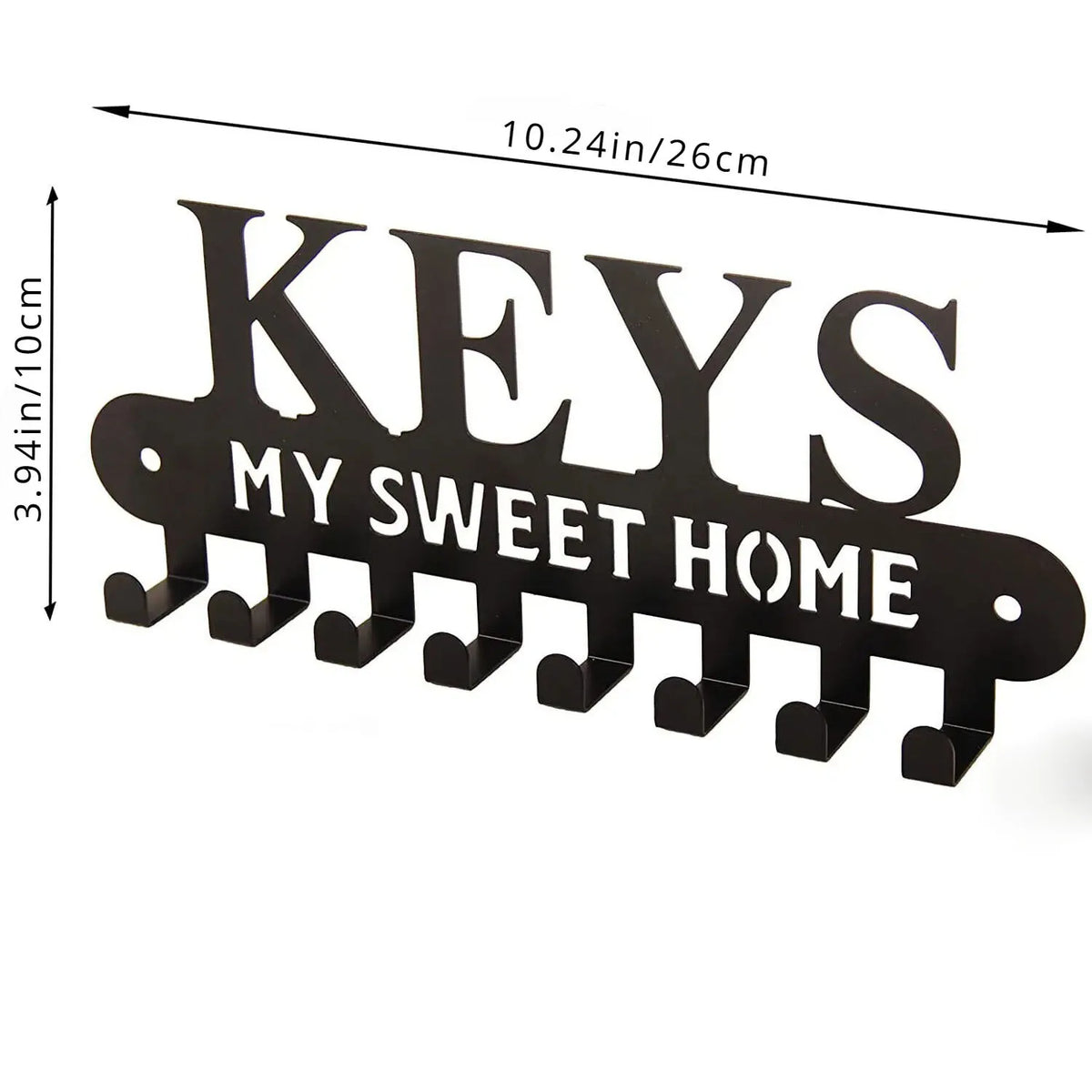 Elegant Wall-Mounted Key Holder - Stylish Solution for Keys and Accessories