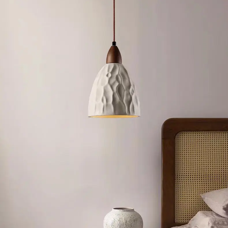 Candeeiro suspenso LED retro em betão - Design industrial