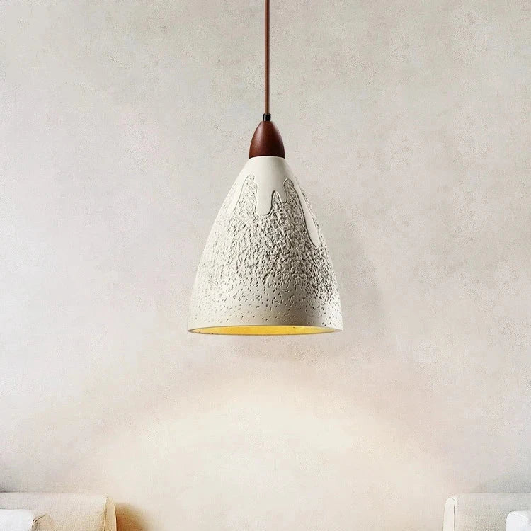Retro Pendant Light with Cement Finish - E27 LED