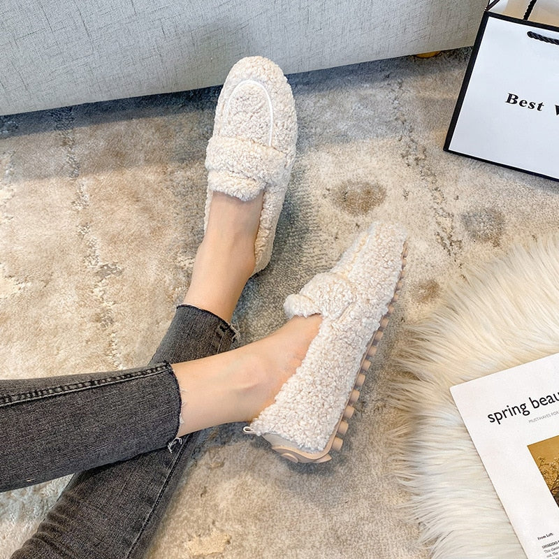 Soft Plush Anti-Slip Slippers for Women - Amelie