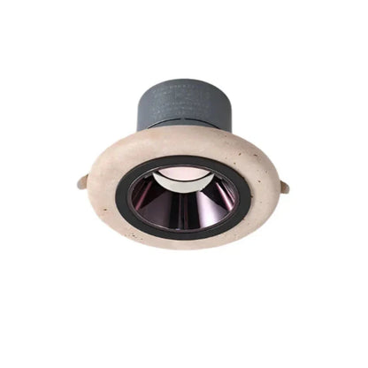 Round Built-in LED Spot Travertine - Luxurious & Energy Efficient