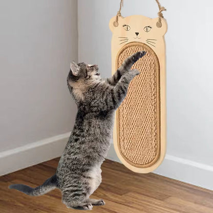 Wooden Wall Scratching Post for Cats – Natural, Playful and Space-Saving Design