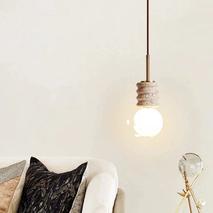 Elegantna LED visilica s modernom kamenom završnom obradom