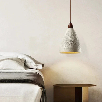 Retro Pendant Light with Cement Finish - E27 LED