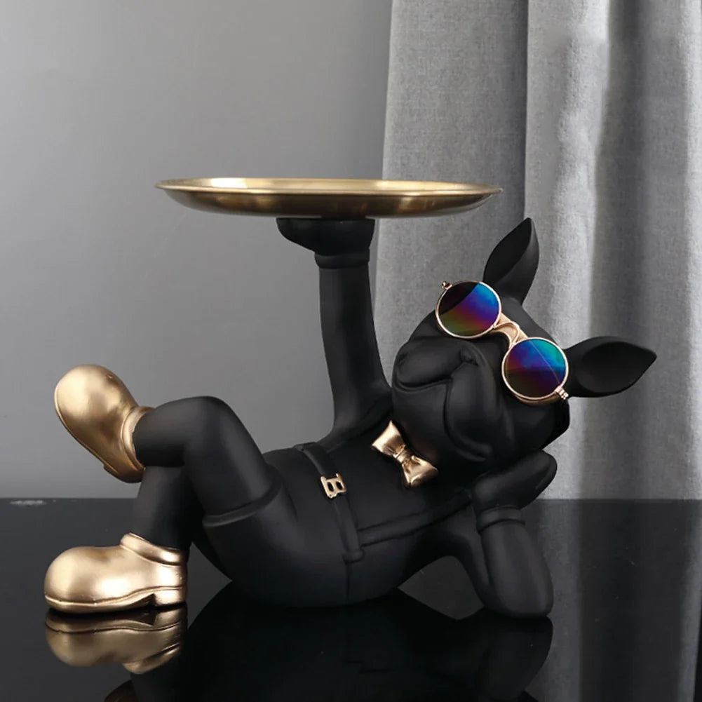 Statuetta chic a forma di cane - Decorazione giocosa ed elegante