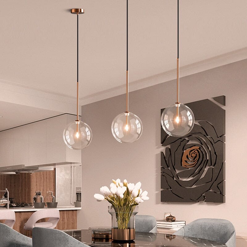 Scandinavian Glass Pendant Lamp - Minimalistic and Modern