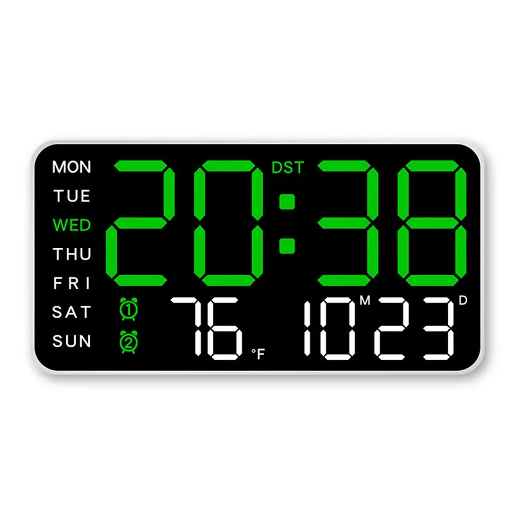 Productivity LED Alarm Clock - Calendar & Voice Activated - Smart Organisation
