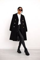 Ladies' Midi Winter Coat with Buttons