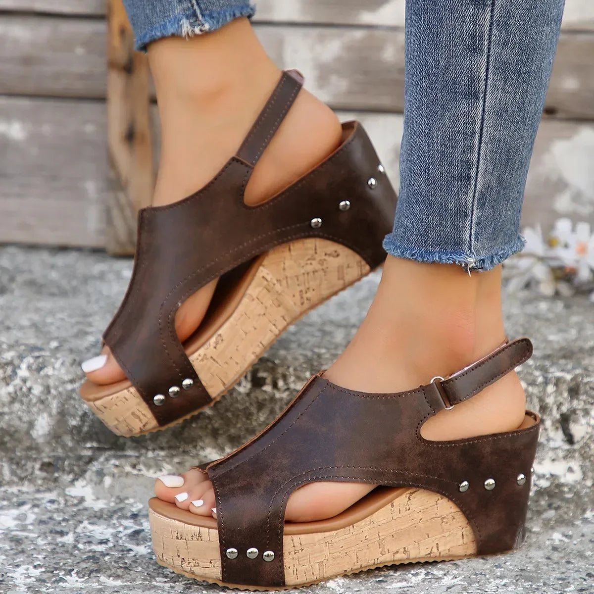 Orthopaedic Leather Ladies' Sandals - Cass