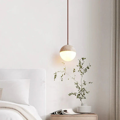 LED Pendant Lamp Made of Natural Stone – Modern Ambient Lighting